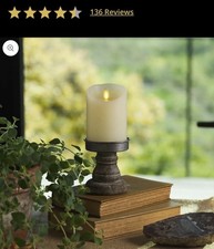 luminara 6in flameless candle ivory picture