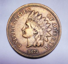 1872 RPD, FS-301, Snow-1, Bold N, RB, LDS Die Crack Rare Scarce Coin SHIPS FREE picture
