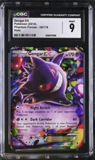 2014 Pokemon Gengar ex 34/119 Holo Ultra Rare Phantom Forces CGC 9 MINT picture