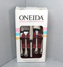 RARE New VTG Oneida Midtowne Stainless Flatware Set Lot 20 Pcs = 4 Place Setting picture