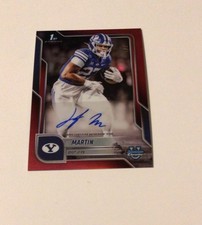 2025 Bowman U Chrome L J Martin Red Refractor Auto /5 #BCA-LM picture