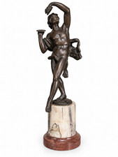 19th Century Italian Grand Tour Patinated Bronze Figure 