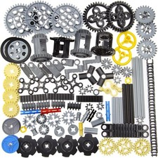 100+PCS Technic Gears & Axles Compatible with Lego Technic Sets - Gears, Rack... picture