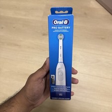 Oral-B Pro Battery Precision Clean Electric Toothbrush, Blue/White (BRAND NEW)  picture