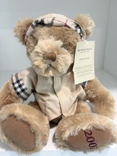 BURBERRY 2007 Plush Teddy Bear Nova Check Raincoat Hooded Collectible READ picture