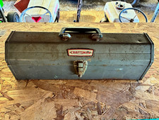 Craftsman 65161 Gray Metal Tool Box Tote with Handle Nice shape picture