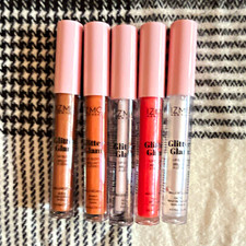 IZME Liquid Lip Gloss Set of 5 Glitter Shimmer Shine Nude Peach Clear Pink picture