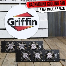 (2 Pack) Rack Server Exhaust Fans | Mount on Rails Temperature Control Cabinet picture