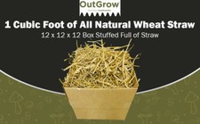 1 Cubic Foot of 100% All Natural Wheat Straw | 4 Pound Box picture
