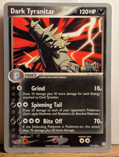 2005 Pokemon Dark Pupitar 41/109 Dark Tyranitar 19/109 WC Regular Finish picture