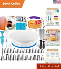 90PCs Cake Decorating Kit for Beginners, Baking Supplies Includes Cake Turnta... picture