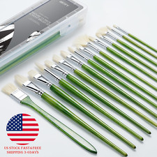 ARTIFY 15 Pcs Professional Oil Paint Brushes Set with Long and Heavy Handle picture