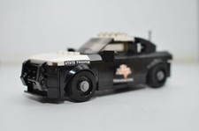 Texas State Patrol Car Custom Model Built Compatible with Real LEGO® Bricks picture