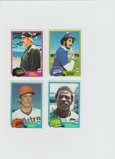 1981 Topps Complete Set 726 cards  NM  avg. Good centering.  High end  quality picture