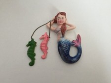 Vintage ceramic mermaid, with seahorses picture