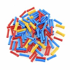 100-500Pcs 22-18 16-14 12-10 AWG Wire Butt Connectors Vinyl Car Radio Terminals picture