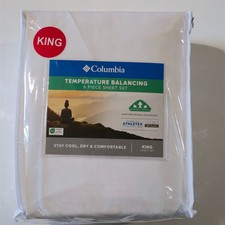 Columbia Temperature Balancing 6 Piece Sheet Set King White Omni-Wick picture