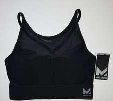 NWT Wmns Mission Black VaporActive Sensory Cross Back  Impact Sports Bra Size M picture