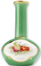 Wedgwood Miniature Bottle Vase 1926 R Tatler Hand Painted Fruit Rubin Collection picture
