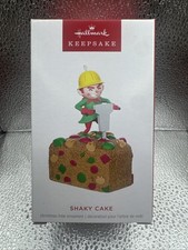 2024 Hallmark Shaky Cake Elf Jackhammer Fruitcake Keepsake Magic Ornament NEW picture