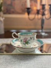 Antique c1836-41 Minton & Boyle Felspar Porcelain China Cuckoo Tea-Cup & Saucer picture