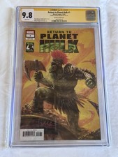Return to Planet Hulk #1 comic book signed by David Paratore CGC 9.8 collectible picture