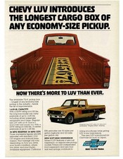 1978 Chevrolet Chevy LUV Red Yellow Pickup Truck Bed View 7.5 Feet Vintage Ad  picture