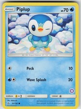 Piplup (11) 32/156 SM Trainer Kit: Alolan Sandslash & Alolan Ninetales NM A 2058 picture