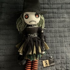 Tattered Rags Handmade Witch Rag Cloth Doll by Jodi Cain 20