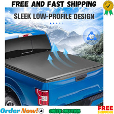 8FT Soft Roll Up Truck Bed Tonneau Cover for 2002-2018 Dodge Ram 1500, 2003-2026 picture
