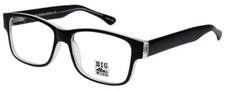 Big&Wide Designer Reading Glasses BW1 Matte Black Layered Crystal 60mm Authentic picture