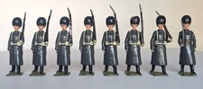 Vintage Britains Ltd Set #312 Grenadier Guards Greatcoats 8 Figures Officer picture