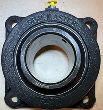 SEALMASTER MSF-55 Flange Bearing, 4-Bolt, Ball, 3-7/16