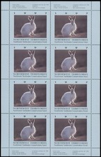 1997 CANADA-NORTHWEST TER. CONSERVATION FUND, ARCTIC HARE, SHEET OF 8, VD.#NTW1f picture