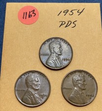 1954 PDS Lincoln Wheat Cents - Item #1163 picture