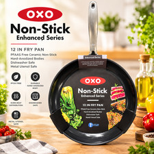 OXO Non-Stick Enhanced Series 12-Inch Fry Pan – Hard-Anodized Ceramic Skillet picture