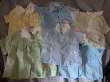 Vtg 1970's toddler boys shirts 0-3 months picture