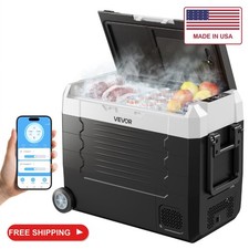 VEVOR Car Refrigerator, DC 12/24V AC100-240V Compressor Electric Cooler, -4°F to picture