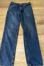 Lee Men's Premium Select Relaxed Straight Blue Denim Jeans Size 34 picture