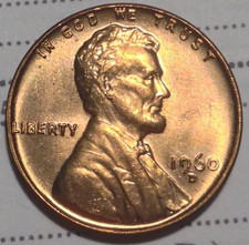 1960 D/D MS 65 RD FS-101/501 Small/Large Date DDO RPM Red Lincoln Cent ANACS picture