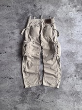 Vintage Dolce & Gabbana AW2004 Beige Velvet Cargo Multipocket Pants Archive Mens picture
