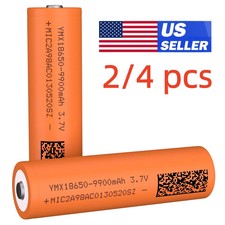 2/4 Pack 3.7Volt Rechargeable Batteries High Capacity 9900 mAh US~ picture