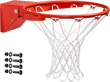 Heavy-Weight Pro-Style Breakaway Basketball Flex Rim with All-Weather Nylon Net picture