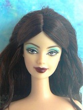 JUST DEBOXED NUDE BARBIE Doll Mackie Face Long Brunette Hair 4 OOAK *STUNNING* picture