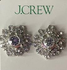 J. Crew Crystal Stud Earrings NWT - Gorgeous And Shiny picture