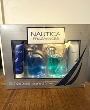 Men's Nautica 4 Piece Cologne Set NEW Blue & Classic Eau de Toilettes 1.7 oz. picture