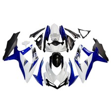 ABS Plastics Blue White Fairings For Suzuki GSXR600 750 2008 2009 2010 Bodywork picture