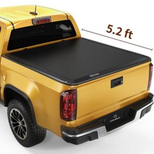 5.2FT Bed Soft Roll Up Tonneau Cover for 15-26 Chevy Colorado /GMC Canyon w/Lamp picture
