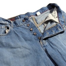 🔥👀 Vtg BUTTON FLY 80s Ambercrombie & Fitch 1892 Classic Blue Jeans Men's 30x30 picture