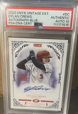 Dylan Crews Autograph 2022 Onyx Vintage Blue /400 PSA 10 Wash Nationals picture